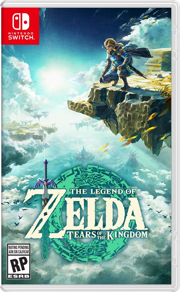 Official box art for The Legend of Zelda: Tears of the Kingdom.