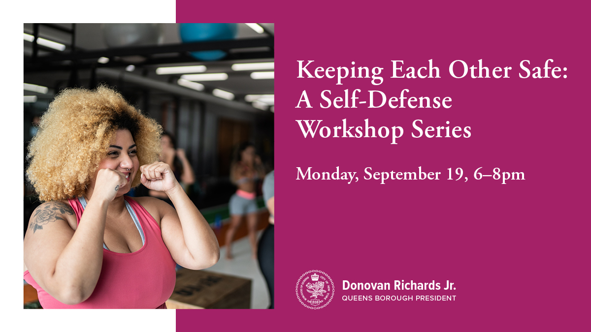 QnsBPRichards's tweet photo. Thrilled to announce we're launching "Keeping Each Other Safe," a three-part series of trauma-informed self-defense trainings in partnership with Artemis Self Defense.

Our first training will take place next Monday (9/19) at 6pm at Borough Hall.

RSVP at https://t.co/pRxEurx65c https://t.co/qUunaWokSL