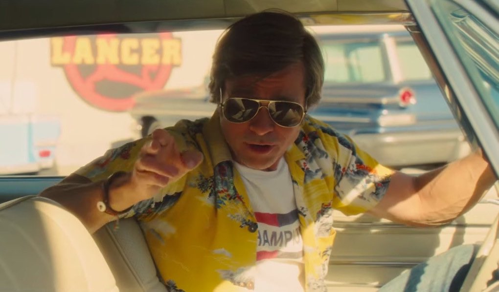#NFID23 you’re kinda pretty for a stuntman. <a href="/OnceInHollywood/">Once Upon a Time in Hollywood</a>