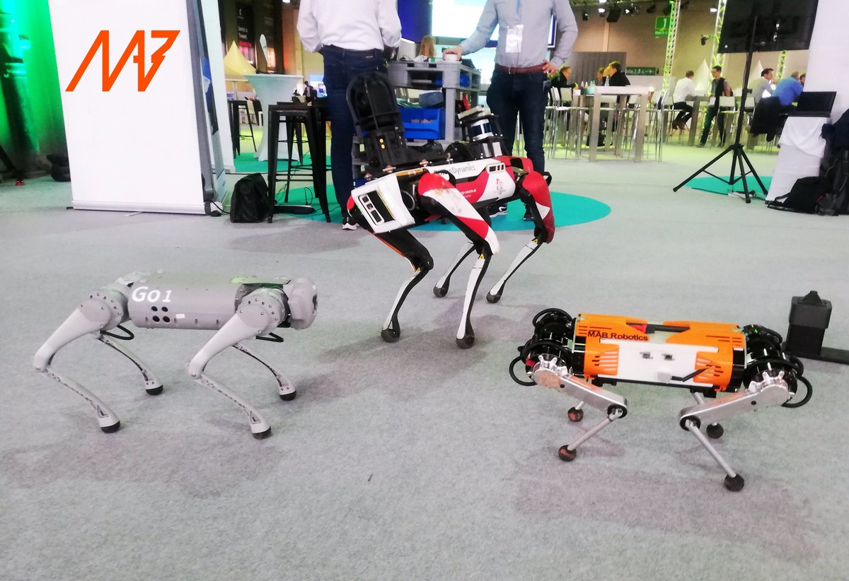 MabRobotics's tweet image. We are at the @RoboticFestival 2022 in Leipzig - a great technology event.
The Honey Badger robot has met new friends here.
Visit us 13-15.09 if you are around.
#robotics #leggedrobot #technology #Roboticsfestival22
