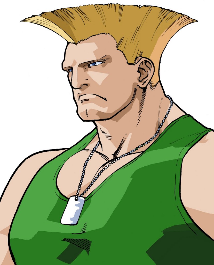 The Video Game Art Archive - Guile from Street Fighter EX plus