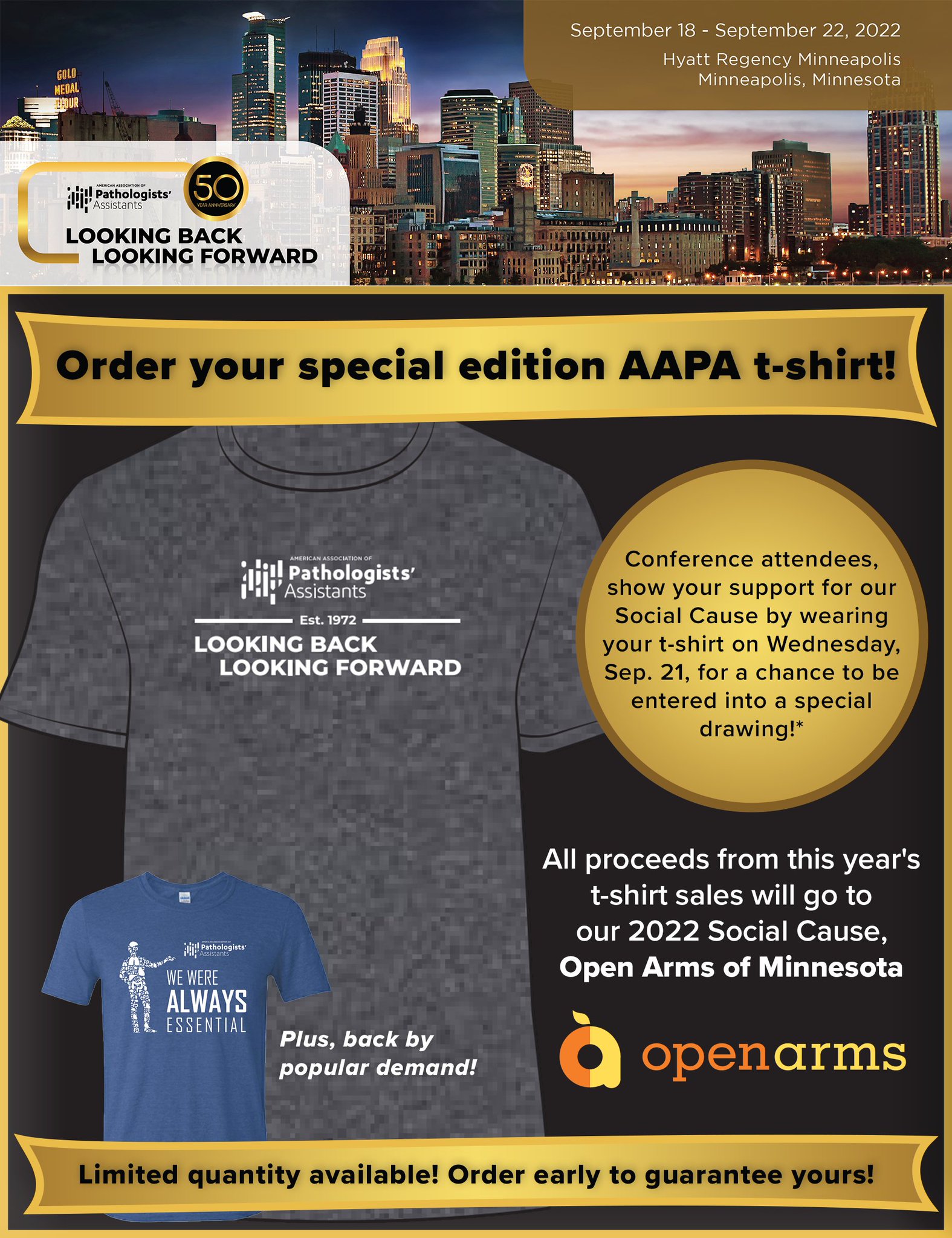 AAPA on Twitter "Limited edition AAPA50 tshirts are now available