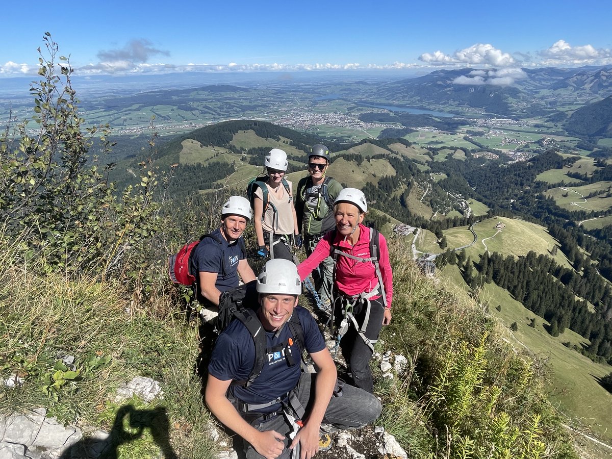 P&amp;TS takes a step up! Summer outing to the Moléson. #ptssa #viaferrata #intellectualproperty