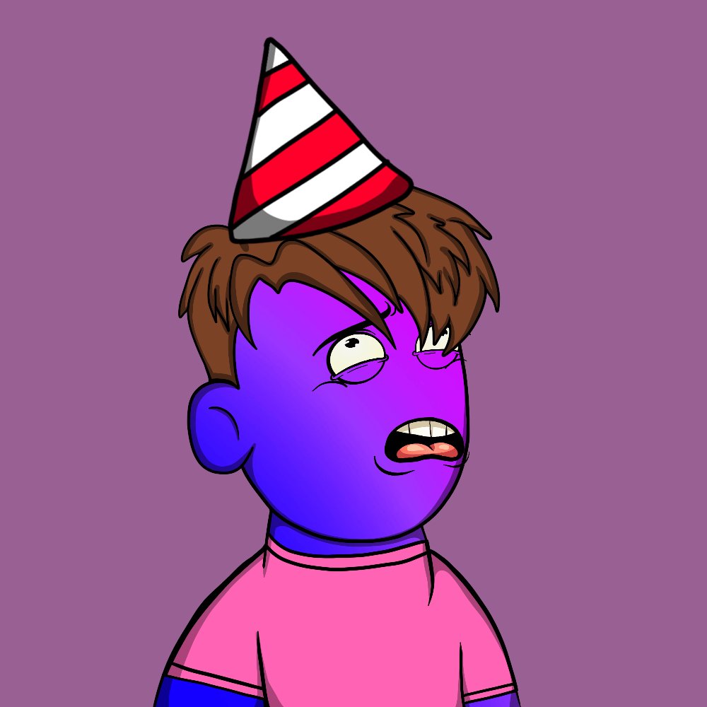 Wearing a party hat as we become more and more excited for mint - 15th september
we still need to fill our whitelist, so like rt and tag some friends who aren't on the mentally ill list!
#NFT #NFTGiveaway #WLGiveaways