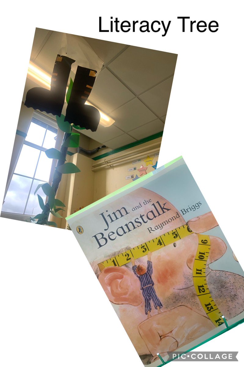 WoodleaPS's tweet photo. Our Year 2 class walked in to some strange legs dangling from their ceiling and a beanstalk! I wonder what is going on? @theliteracytree #hookwithabook #reading #whatsgoingon https://t.co/i3In5n5WIV