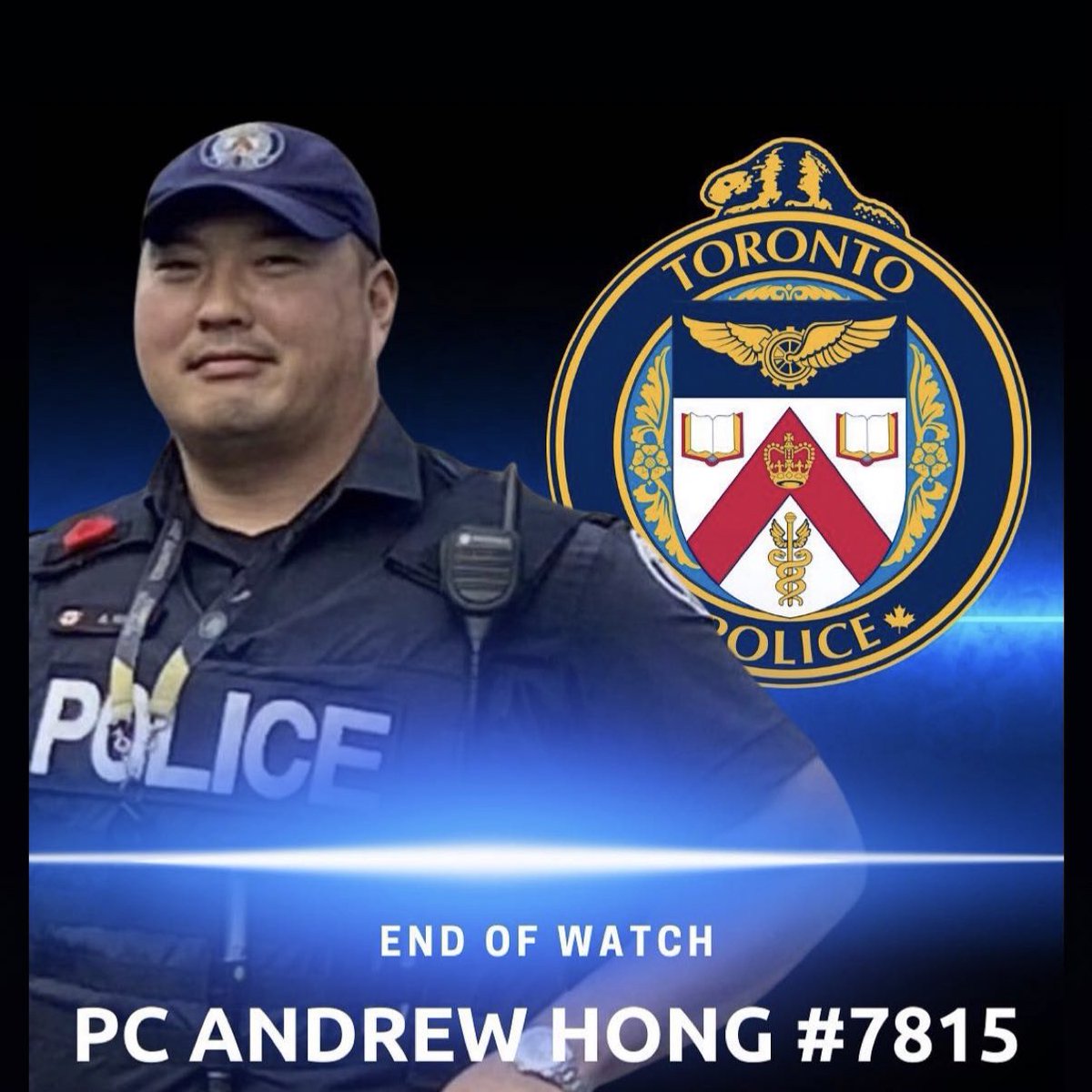Deeply saddened by the senseless killing of PC Andrew Hong # 7815 yesterday. Hard to put into words the horrific effect that this incident have had on the entire policing community. My thoughts are with Andrew's loved ones and his <a href="/TorontoPolice/">Toronto Police</a> family #HeroesInLife #NoWords