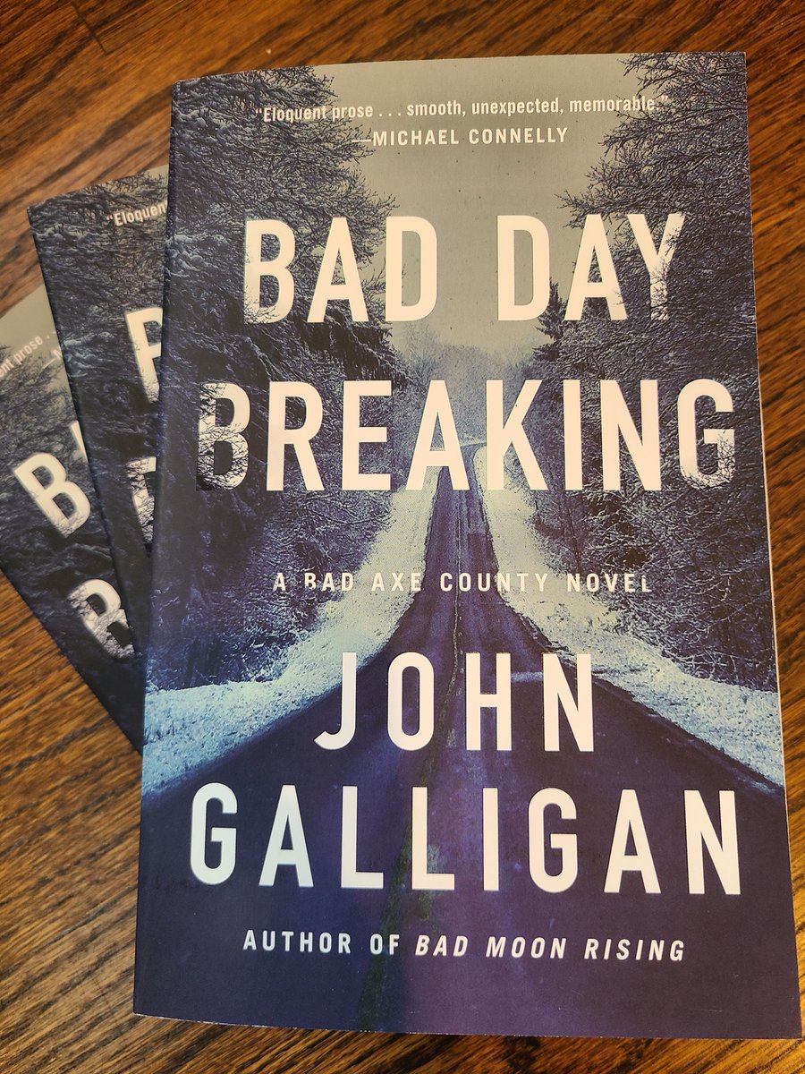 Happiest of Release Days to the amazing @JohnGGalligan Bad Day Breaking is out today and I know I'm not alone when I say how thrilled I am that Heidi Kick is back in action. @AtriaBooks @AtriaMysteryBus