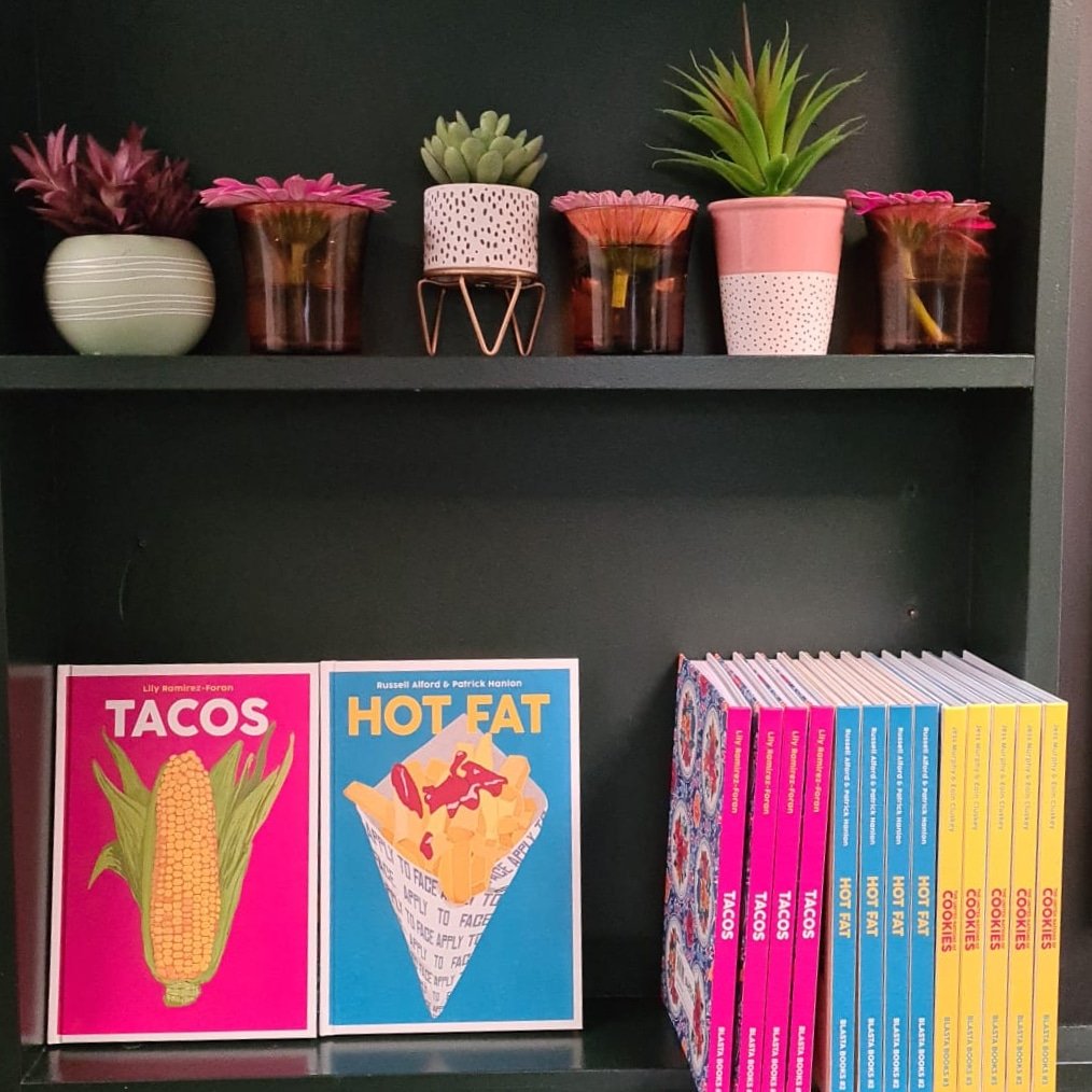 We had a couple of empty shelves in the restaurant and what better use of them than to stock some of the brightest, most fun, cookery books in the country? Grab your copy next time you're in with us.