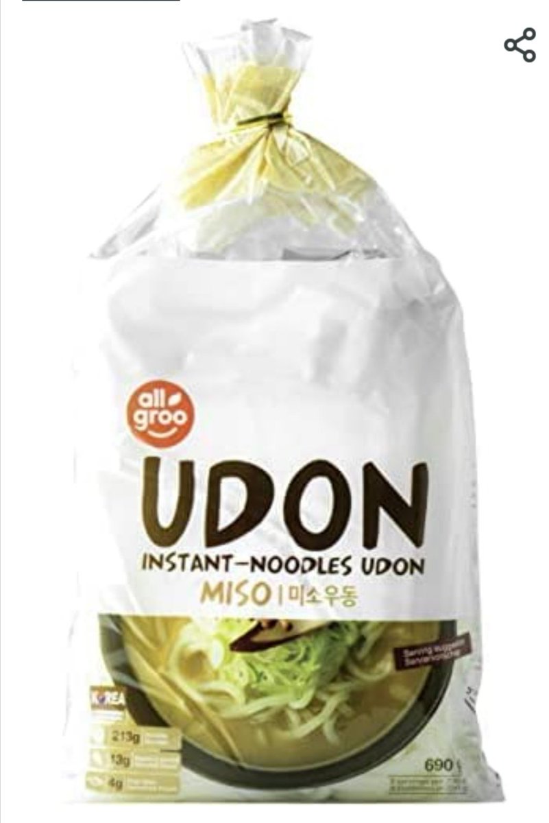 ArielUnreal's tweet photo. @jowajohv Den banger hier. Entweder als Suppe nach Anleitung oder udon Nudeln erst aufkochen und dann mit dem gewürz anbraten. Mit Sprossen, pakchoi, Pilze, karotte, Zwiebel o ä aufwerten. Gibts auch noch in andren Geschmacksrichtungen. Dauert original 5min https://t.co/qh5jzJK0bm