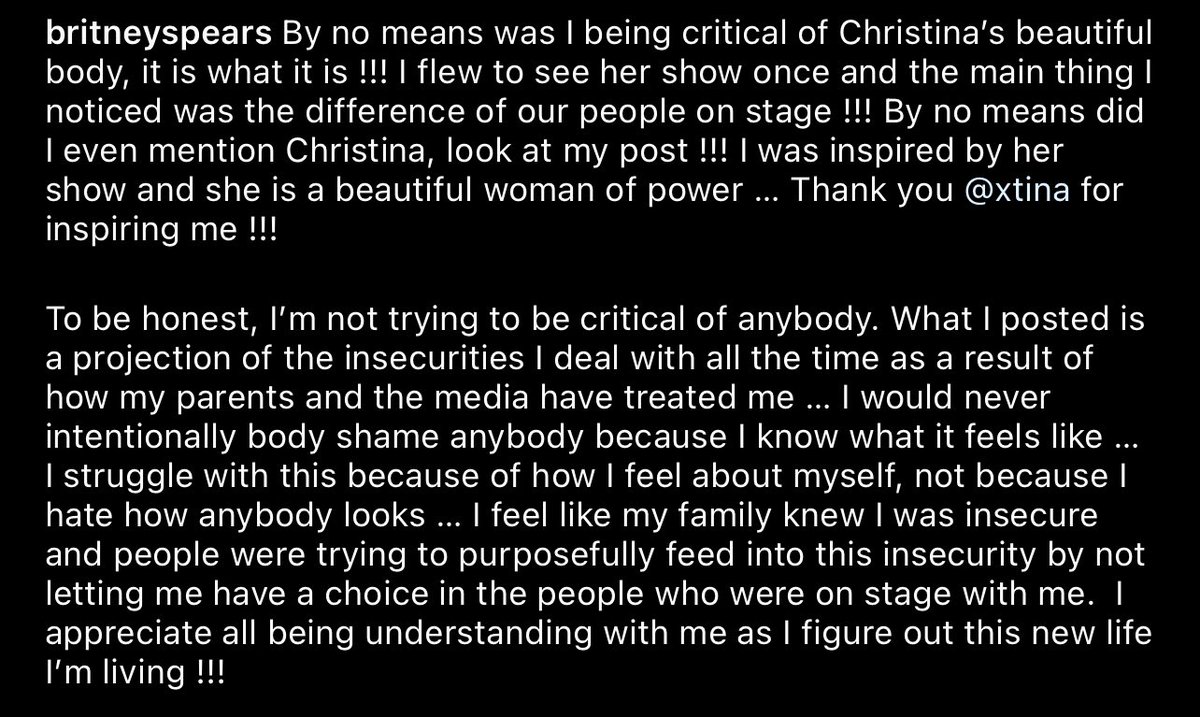 Britney apologized ❤️