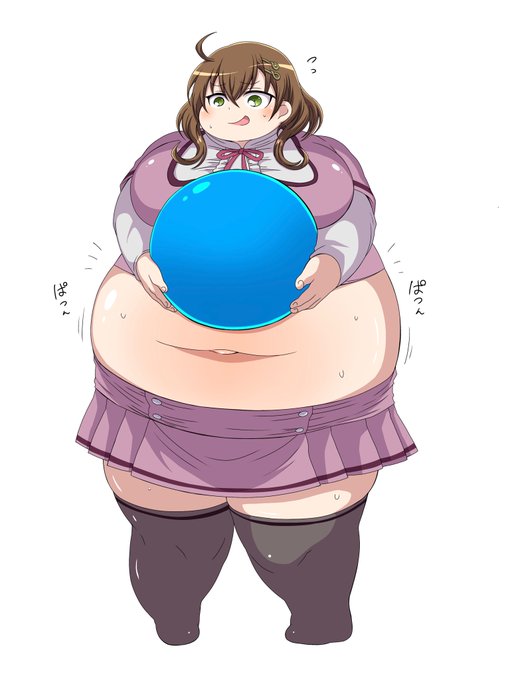 バランスボールで何をしようと言うのかネ 