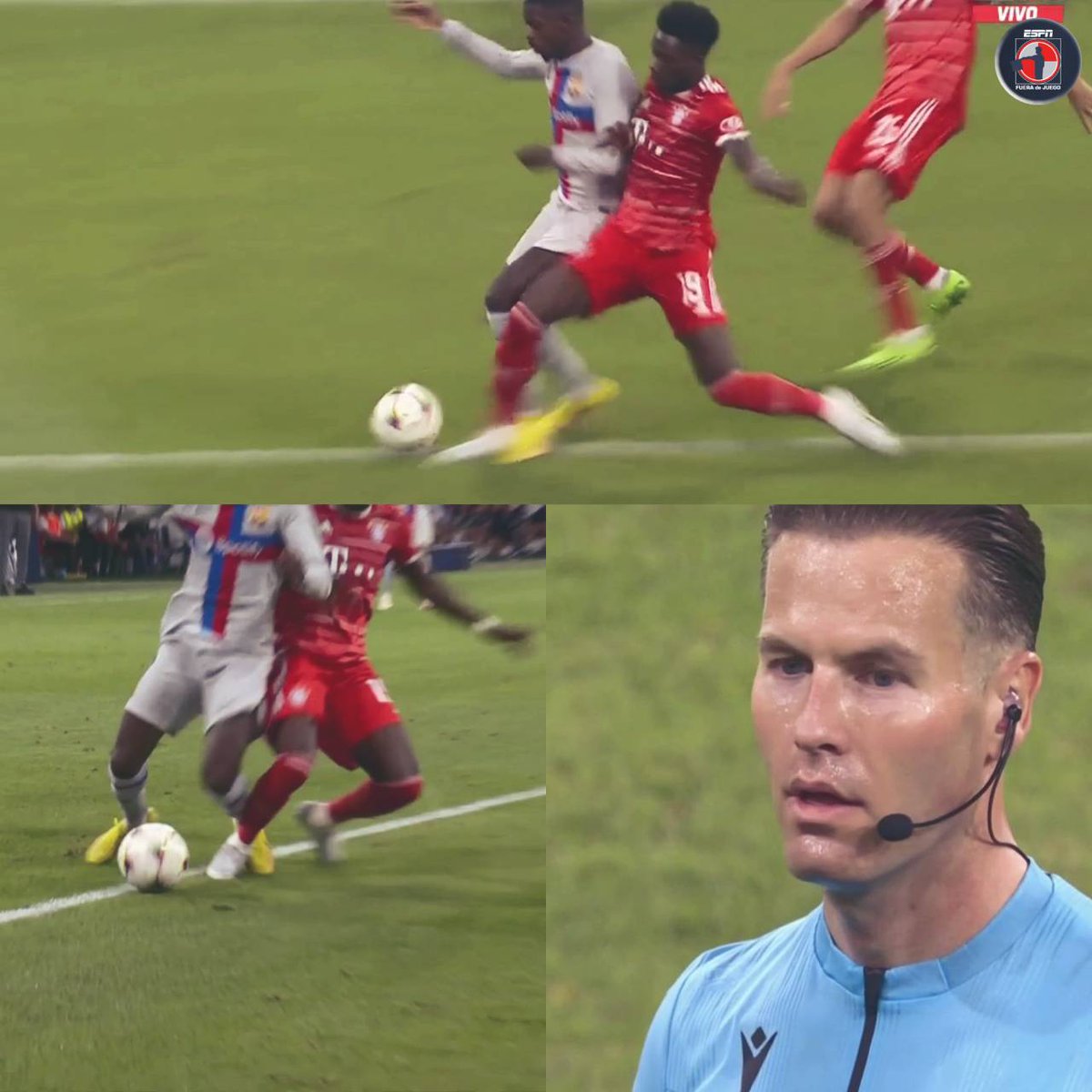 👀👀👀👀👀👀

El árbitro dice que NO HAY FALTA de Davies sobre Dembelé y NO HAY PENAL para el Barcelona... 

🔃 RT: Era penal.
❤ MG: Juegue.

#UCL #ChampionsLeague

bit.ly/3eB5l0D