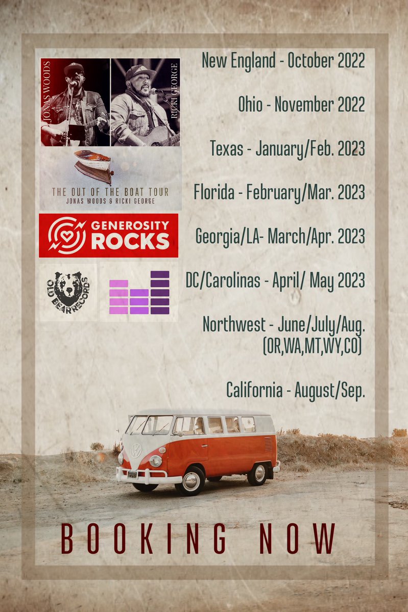 rickigeorge's tweet photo. Hey guys.... @jonaswoodsmusic and I have been crazy busy booking shows for these dates and locations. NO CHURCH IS TOO SMALL!!! Help us take this to the next level!!! Share this with pastors, friends, family or any one that might want us to come out! #seeyousoon https://t.co/7hccSp2hi8