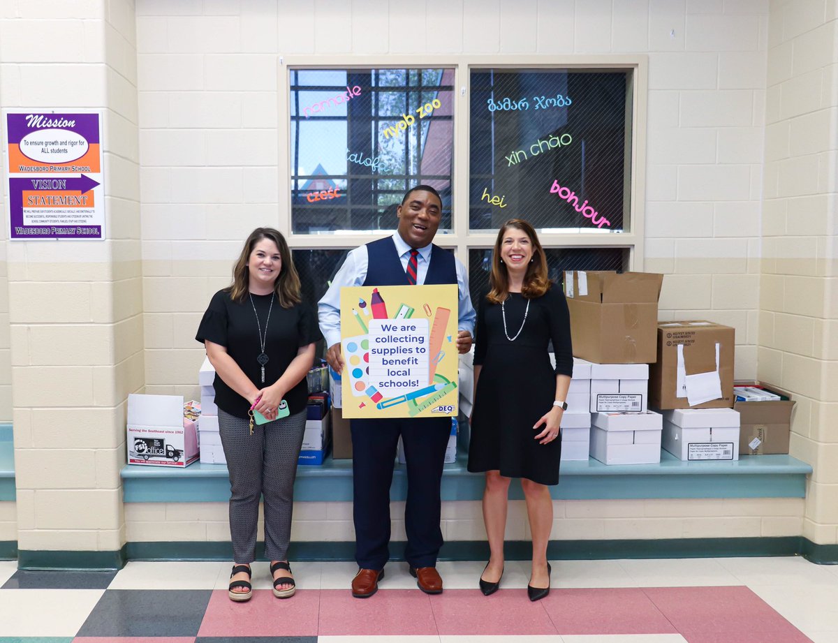 Secretary Elizabeth Biser on Twitter "Dropped off 20 boxes of school