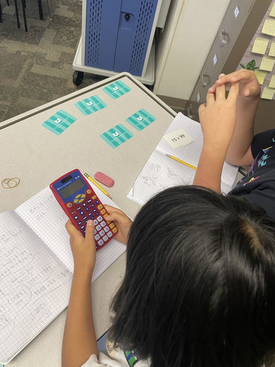mrschingsclass's tweet photo. Putting our multiplication strategies to the test by playing “Beat the Calculator”! https://t.co/axcbhJQqBw
