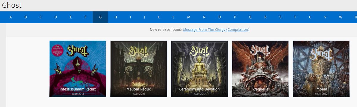 JSMusicDB's tweet image. FOMO? JSMusicDB now shows the new release on the artist page :)