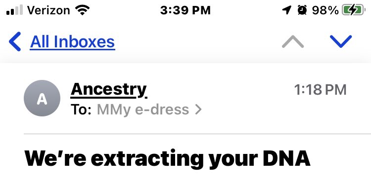If I seem to become a bit amorphous soon, it’s probably because I signed the wrong permission forms with AncestryDNA.