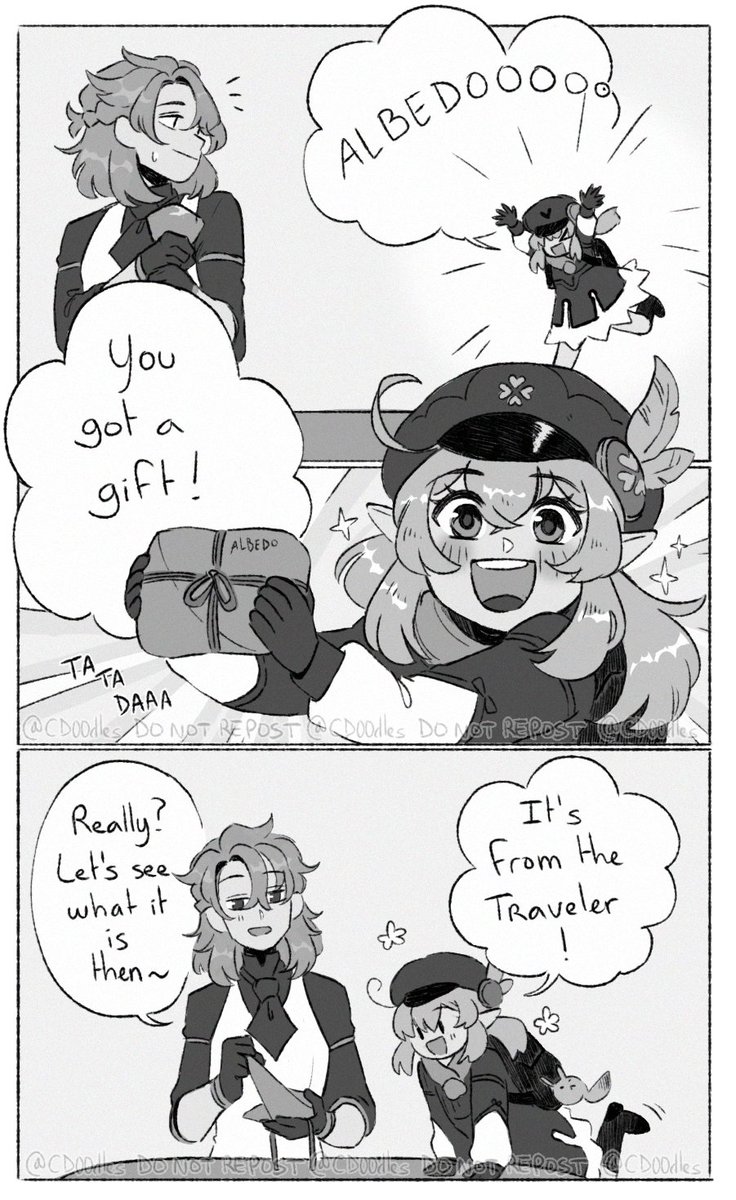 It's still Albedo's birthday here! Have this little comic✨ 