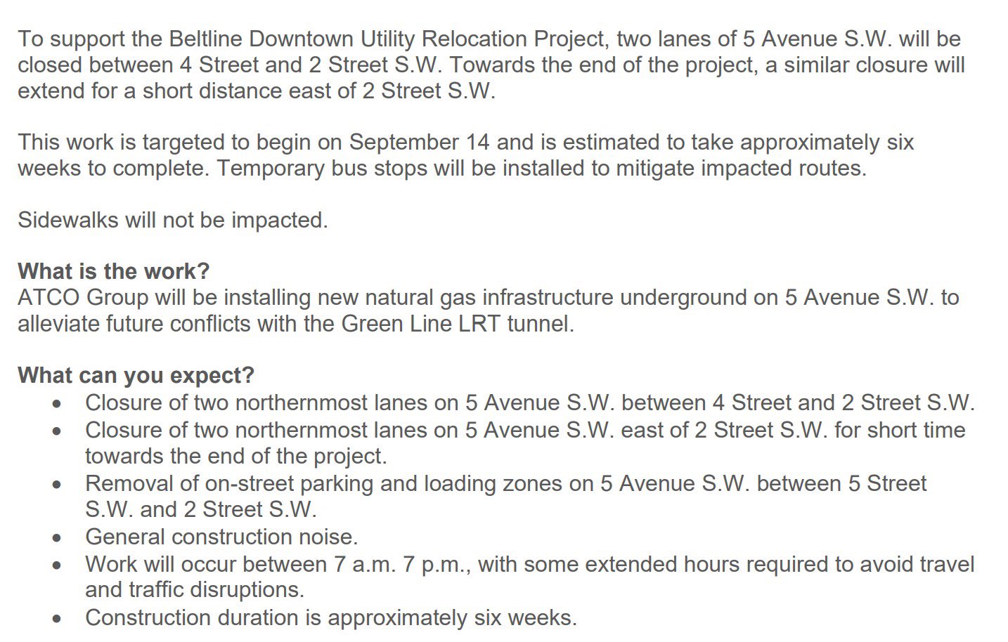 yyc-transportation-on-twitter-long-term-closure-two-lanes-on-5-ave