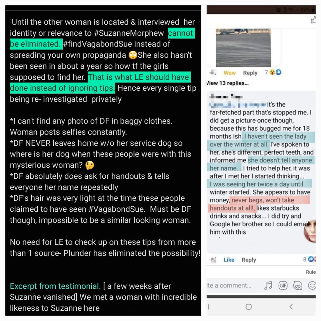 jackedGItract's tweet photo. @PAULANEALMOONEY @asawtexas @Blondeblueeyes9 Until the other is located &amp;interviewed her identity/relevance can't be eliminated #findVagabondSue is what LE should have done but ignored tips Now every single tip's being REinvestigated privately 
Must be DF tho
No need to check tips LE- Plunder has eliminated the possibility https://t.co/3EMPfCU0g6