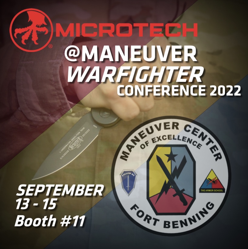 Microtech is attending the Warfighter Conference Sept 13-15! Head here for more info: benning.army.mil/mcoe/maneuverc…