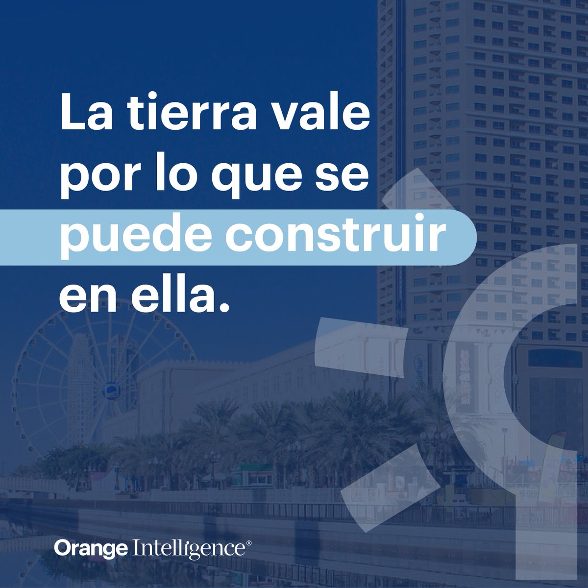 En términos de Real Estate, el valor de un terreno no es el terreno en sí, sino el potencial que tiene para desarrollarse y convertirse en negocio. 

info.orange-inv.com/consultoria/va…

#WeAreIntelligente #MercadoInmobiliario #OrangeIntelligence #OrangeInvestments #Finanzas #Valuacion