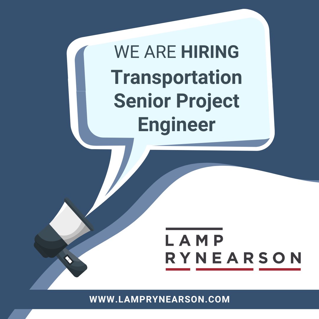 lamprynearson's tweet photo. Lamp Rynearson, a civil engineering, survey, planning, and consulting firm with a solid reputation for its recognized clients, projects, and people, is seeking to fill the position of Senior Project Engineer- Transportation in its Omaha office. https://t.co/DhSz9XZ4Mn https://t.co/of7qVOpYQP