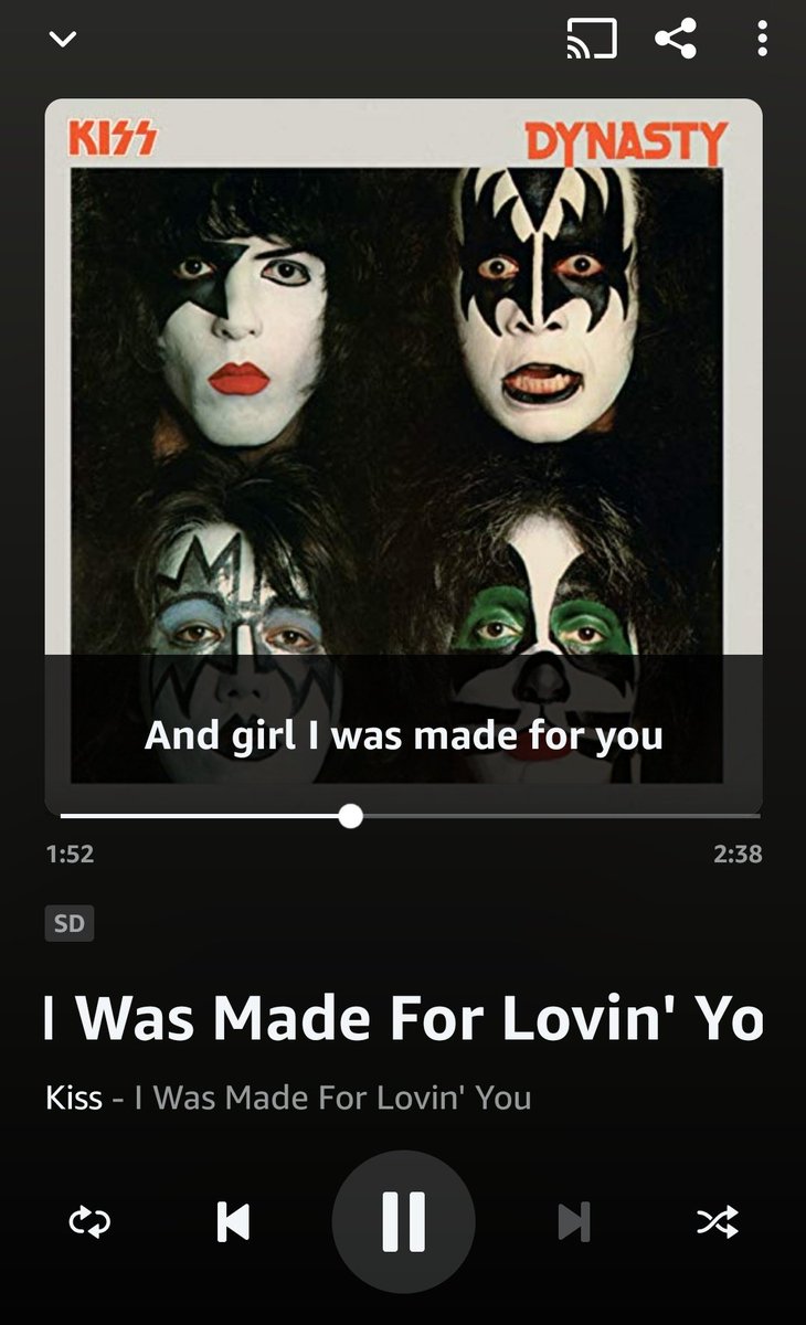 pra você eu dedico até a minha favorita do kiss, espero que nunca duvide de mim