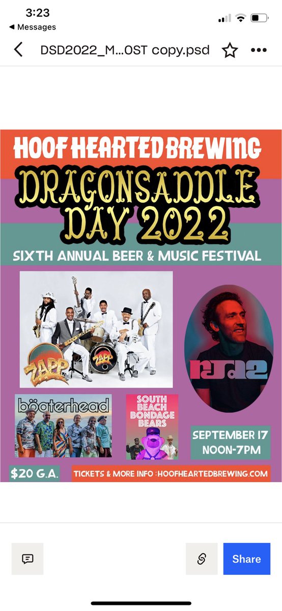 Ohio!!! This Saturday, please come join my old friends with the amazing brewery known as Hoof Hearted, the legendary Ohio Funk behemoth known as Zapp, and myself for good times and good drinks. 2pm set time for moi, followed by Zapp. 10 of 10 doctors advise not missing this one.