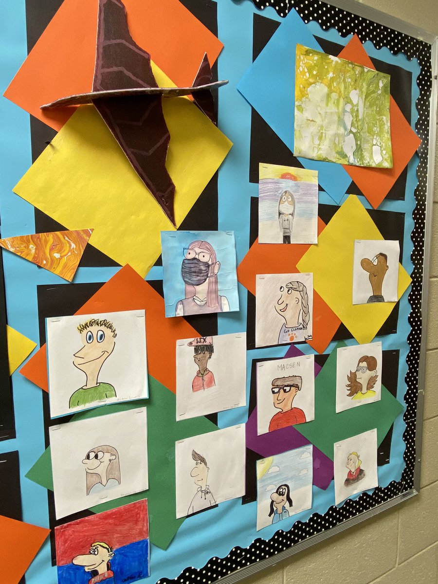 ASD_1Excellence's tweet photo. Artwork from students in Mrs. Julie Richard’s class at @PVMSPatriots is now on display at our district office! #A1Excellence #ElevateA1 #Choosethe1 https://t.co/YpKgCWvUi4