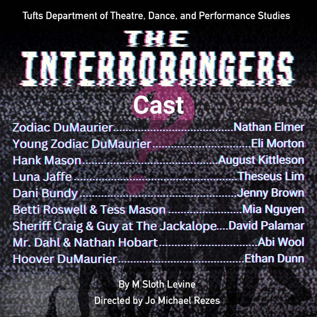 TuftsTDPS's tweet photo. Congrats to the cast of THE INTERROBANGERS! Tonight is their first rehearsal with designer presentations and we can't wait to see this show really come to life!
THE INTERROBANGERS runs Oct 27-29 & Nov 4-6, see you there β½β½
#Tufts #TuftsTDPS #TuftsTheatre #TheInterrobangers https://t.co/2xvDRUFM3B