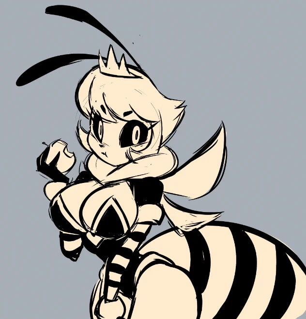 Suki and their bee girl OC from ve them lots of support! 