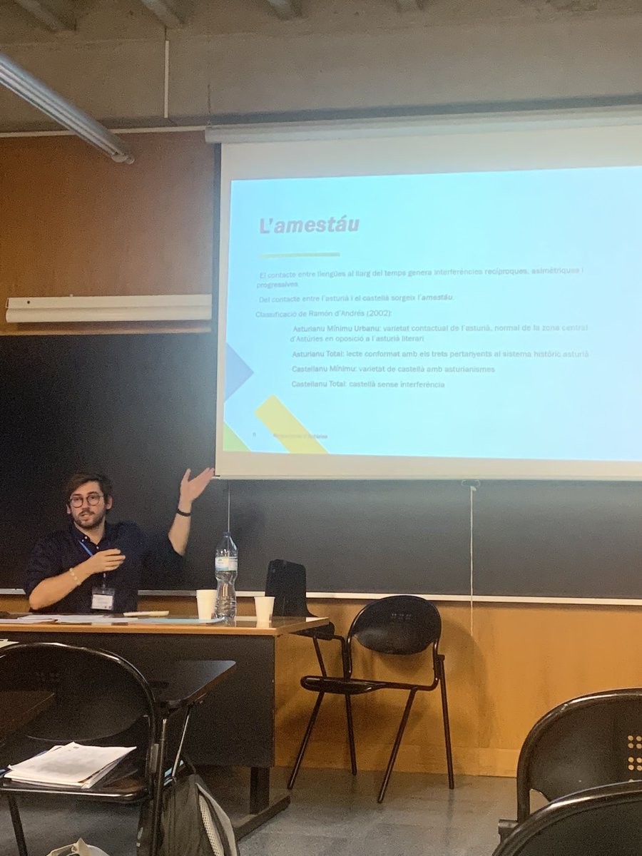 marclia's tweet photo. Estandardització de l’asturià, l’amestáu… Una comunicació molt interessant de @VictorBargiela a @icriml @univgirona https://t.co/BplgX5crmN