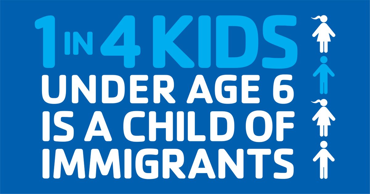As part of #WelcomingWeek 2022 we're sharing facts that reflect the ethnic and cultural diversity of the communities we serve!  

For example: did you know that 1 in 4 kids under the age of 6 is a child of immigrants?

#WhereWeBelong
