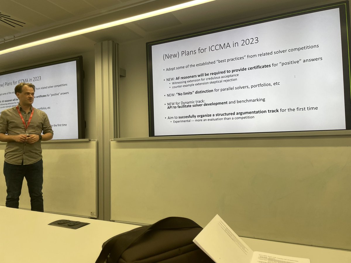 argcompetition's tweet photo. Today was the first announcement of next ICCMA! https://t.co/FSWZarKxF6