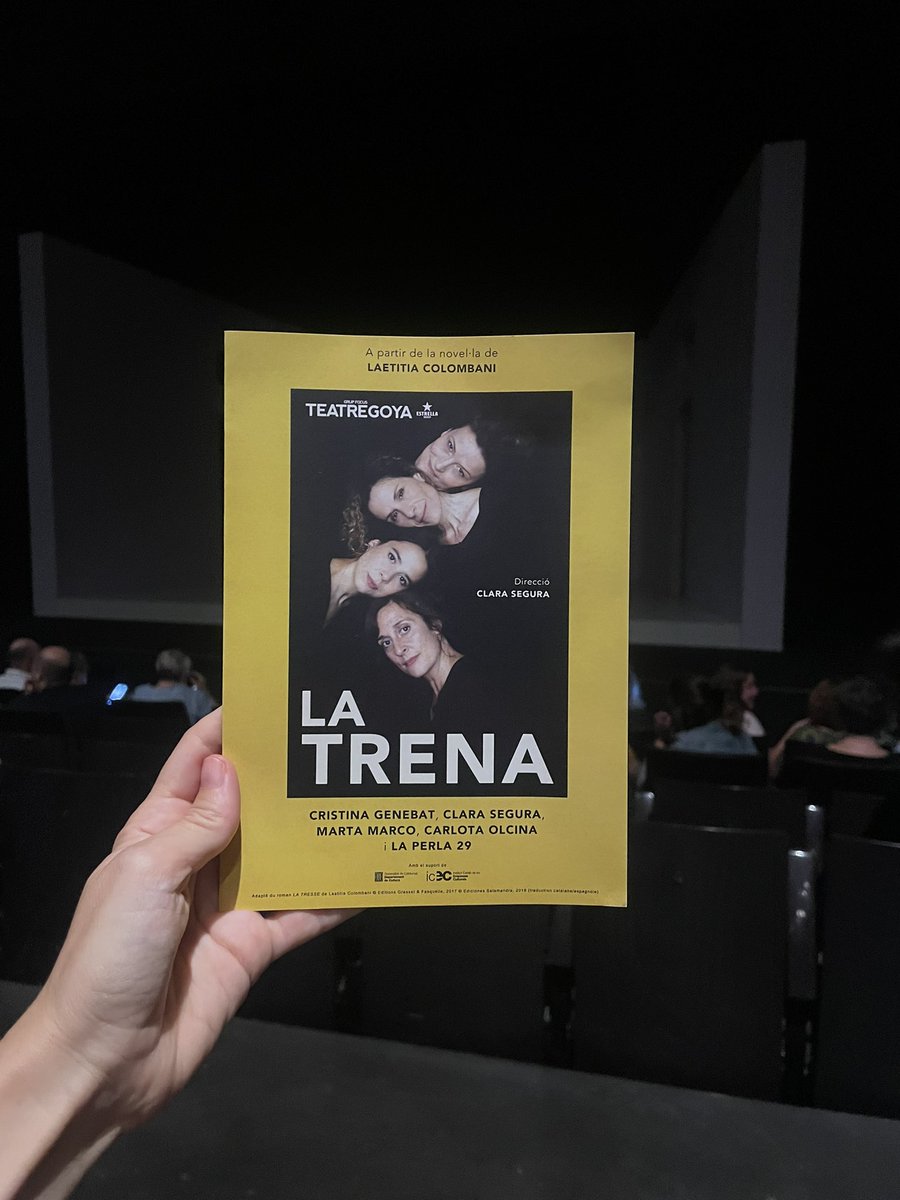 Feu-vos un favor i aneu a veure La Trena! 
Bravíssimes @clara_segura <a href="/martixmarco/">marta marco</a> @CristinaGenebat #carlotaolcina 👏🏻👏🏻👏🏻👏🏻
@cia_laperla29