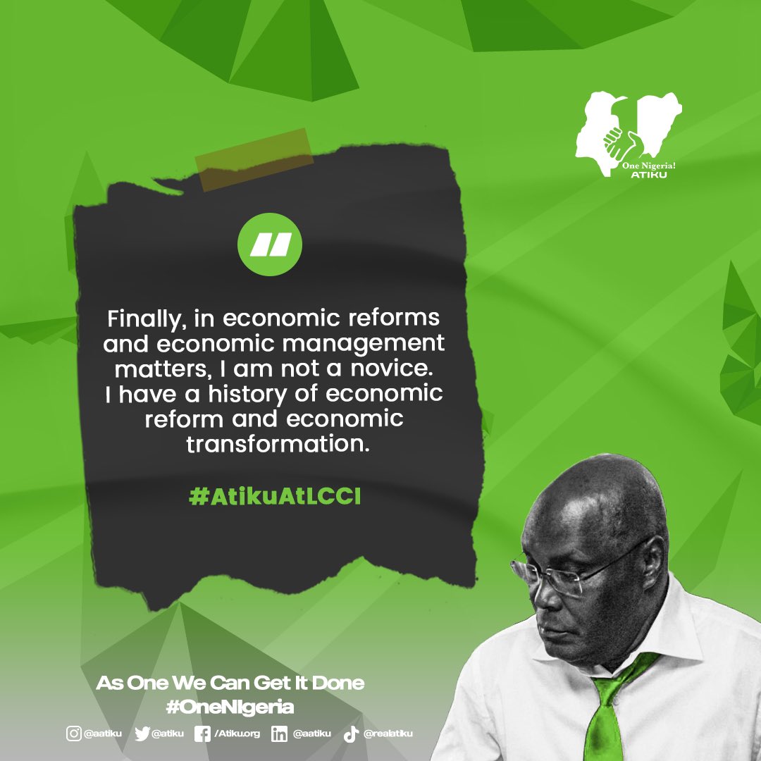 ezek_o's tweet photo. Atiku's ideas are too bold, exciting and overwhelming. Anytime he has the opportunity to talk about them, even our "loud neighbors" take a day off twitter. Who no like better thing?
#LetsGetItRight2023
#AtikuIsComing2023
#FollowTeamRestructuring
#FollowWhoSabiRoad
#AtikuKawai https://t.co/IujZoGvpx2