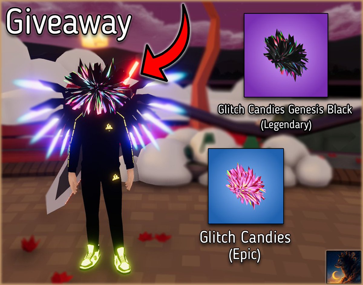 ☀️#NFTGiveaway☀️

🔥Legendary Glitch Wearable Giveaway🔥

🏆Winners -🕰️48h

#NFTs:
1x Glitch Candies Genesis Black (Legendary)
1x Glitch Candies Epic Glow

✅To Enter:
1⃣ Follow <a href="/MetaArti1/">Arti</a> <a href="/glitchcandies/">Glitch NFT Studio</a> 
2⃣ Like &amp; Retweet
3⃣ Tag 2 friends