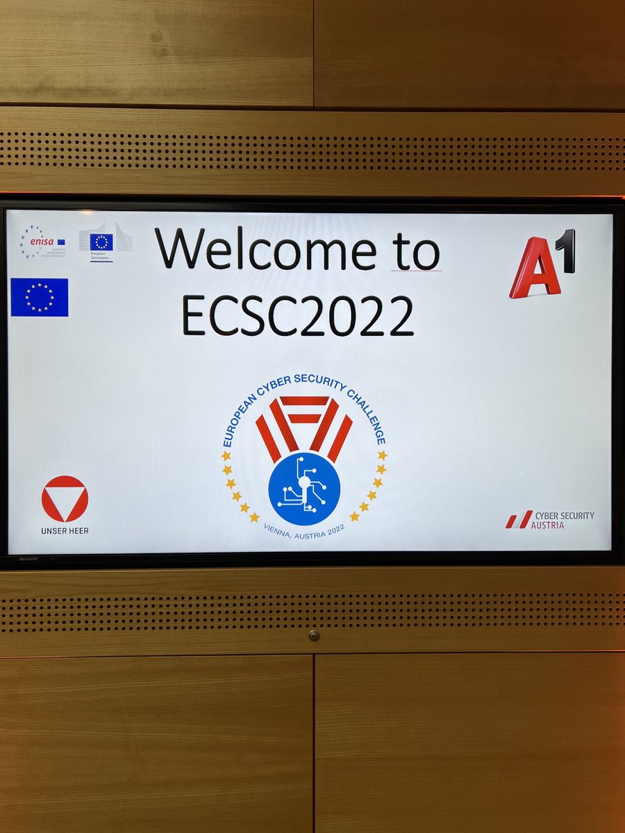 ANSSI_FR's tweet photo. [#ECSC2022] 🇫🇷 🇪🇺
📢 L’#ÉquipeFrance est arrivée à Vienne pour le challenge européen de #cybersecurité !
➡ Suivez et soutenez votre équipe pendant toute la compétition avec les #ECSC2022 et #TeamFR.
@Cybersec_EU @enisa_eu https://t.co/eMmc2Ywfgf