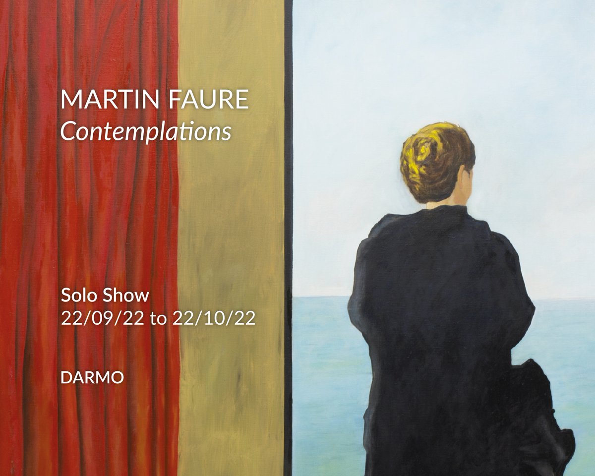 Darmo is proud to announce Martin Faure’s solo show in our Parisian gallery. « Contemplations » Exhibition September 22 to October 22.
Opening September 22, 6 pm to 10 pm.
#exhibition #paris #art #gallery #contemporaryart  #frenchartist