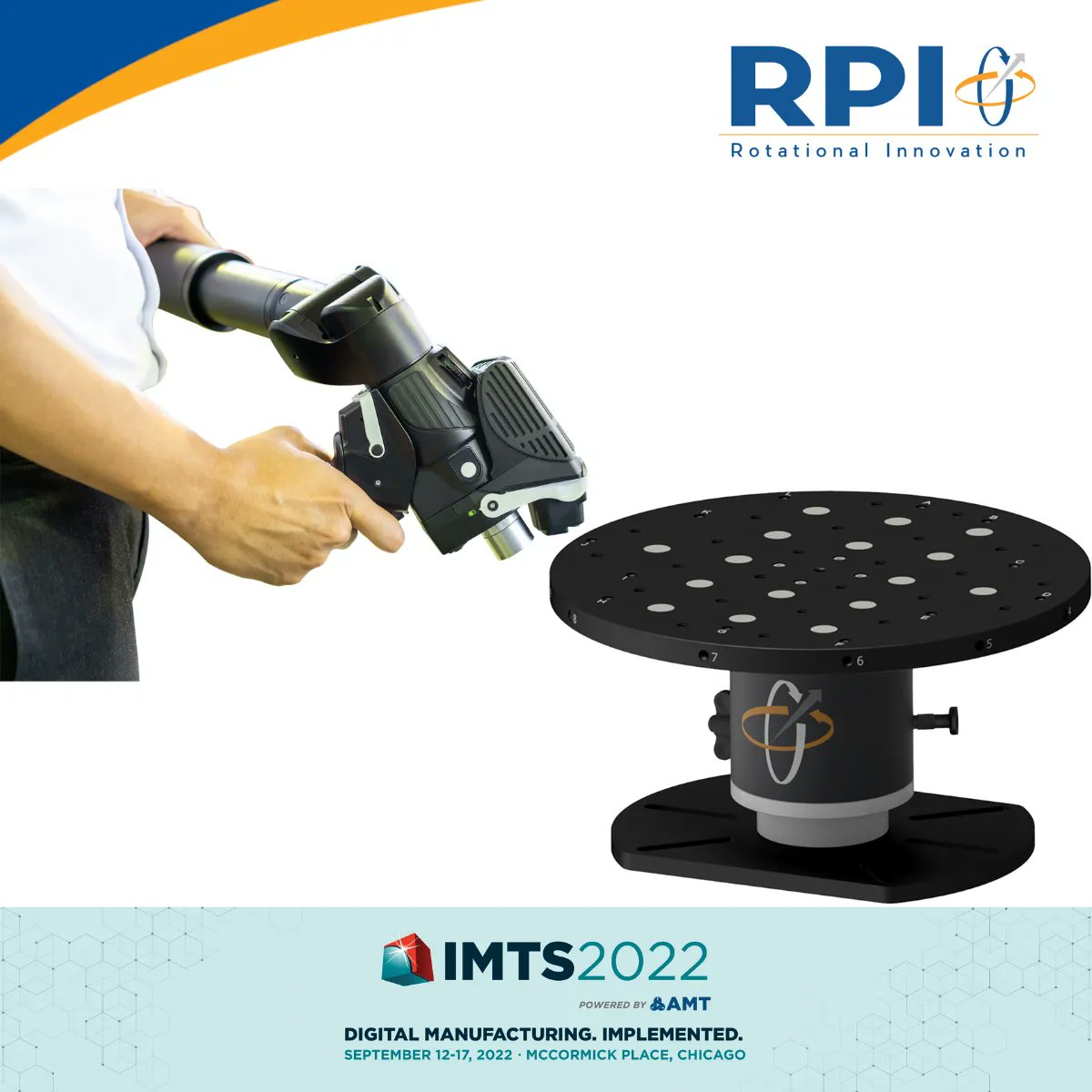 rpi_uk's tweet photo. It's day 2 at the @IMTSchicago show!
Make sure to stop by our stand on level 3, booth 135932 in the Quality Assurance section to see our #OctoScan with the LK Freedom portable CMM measurement arm in action.
Or visit our website: https://t.co/gaLC7Z0EMY
#Metrology #UKmfg https://t.co/DPgAW2lmR1