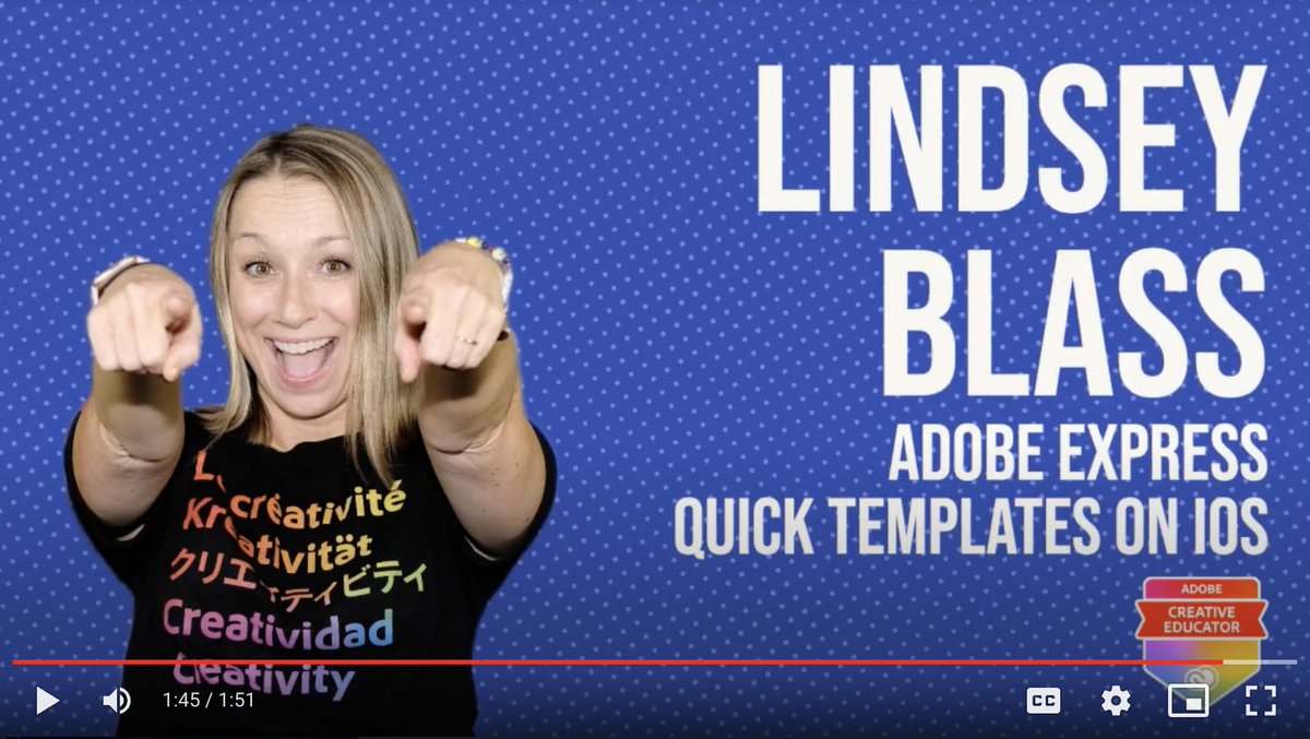 LindseyBlassEdu's tweet photo. Want to make your own templates for students to build from your design? Did you know you can do it right from your iPhone or iPad! ๐ฒ ๐คฉ Check out my very 1st #2MinuteTechTip
Canโt wait to see what you create! #AdobeEduExpress
https://t.co/DIHcilfpv6
@AdobeForEdu @AdobeExpress https://t.co/lMfbNHEFTy