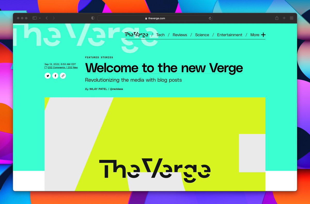 leerob's tweet image. The Verge: new version built with @nextjs, @vercel, and @tailwindcss 🔥

theverge.com