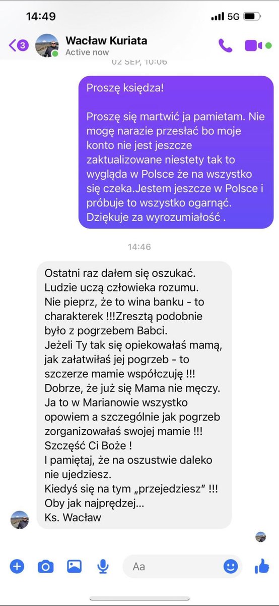 HOPyt_'s tweet photo. kobieta mieszkająca w kanadzie, przyleciała na pogrzeb matki. 

zapomniała dać kopertę „co łaska”. chciała oddać $ osobiście, ale proboszcz powiedział jej że przelew będzie git 

wydarzyło się to xD https://t.co/Igpwb5EaLF