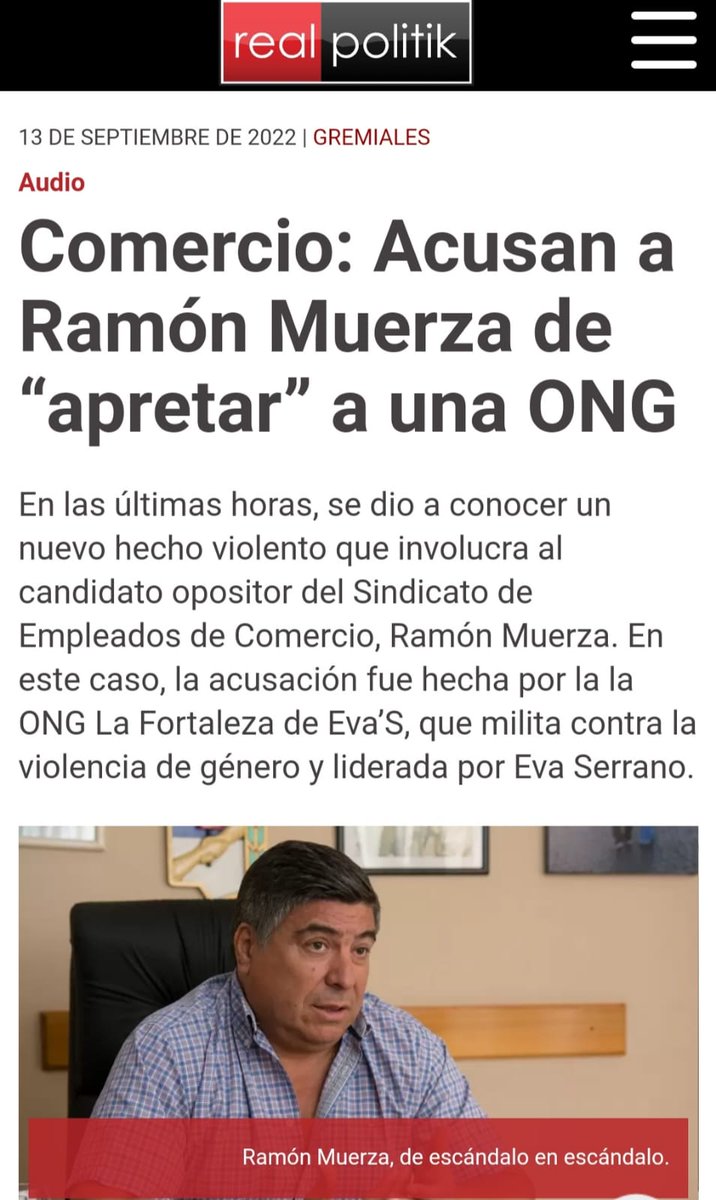 Acá no hay colores...repudiamos el ataque realizado por <a href="/granatemorada/">@delegadxsgranatemorada</a>, agrupación de <a href="/MuerzaRamon/">Ramon Muerza</a>, a lxs compañeraxs de la Fortaleza de Eva Serrano. Esto solo confirma que Muerza es violencia, patoterismo, acoso y atenta contra la libertad sindical y derechos humanos.