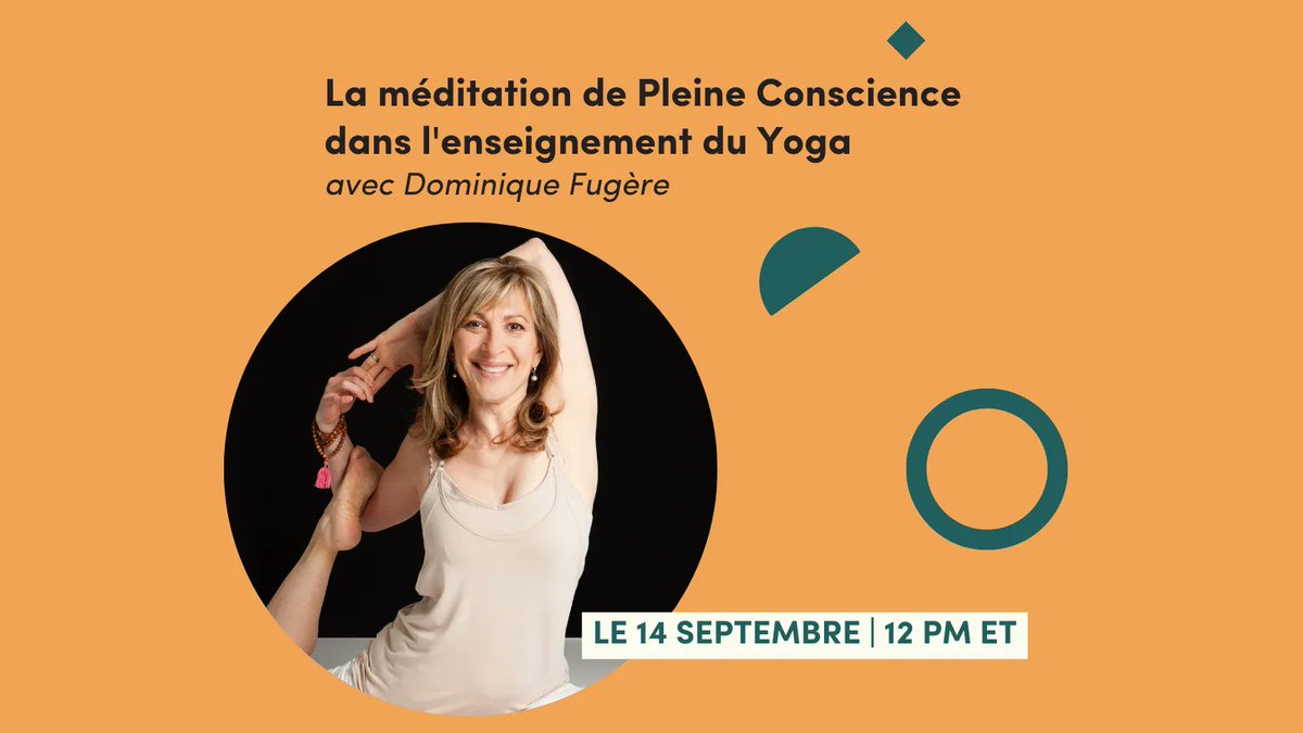 YogaAlliance's tweet photo. Dans cet atelier, Dominique Fugère vous partagera des stratégies afin d’introduire la pleine conscience dans la pratique et l’enseignement du yoga.

https://t.co/nuKZNIhqeE

#yogaalliance #YA #YourYA #YAcares #yogacommunity #yoga #homepractice #continuingeducation https://t.co/I5cK5Whp3O