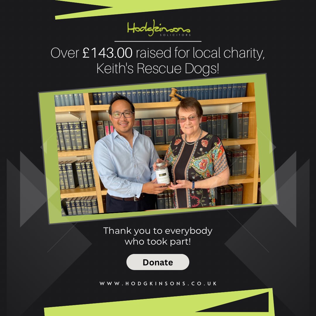 Following the success of our new office based initiative ‘bring your dog to work day’, not only did we manage to establish a positive working environment but we also managed to raise a massive £143.00 for local dog charity @keithsrescuedogs