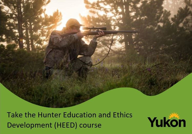 Improve your hunting skills with the FREE Hunter Education and Ethics Development (HEED) course on Tuesday, September 20, from 6-9 pm.

Register for the Zoom session here: us06web.zoom.us/meeting/regist…

For more details, visit: Yukon.ca/hunter-educati…