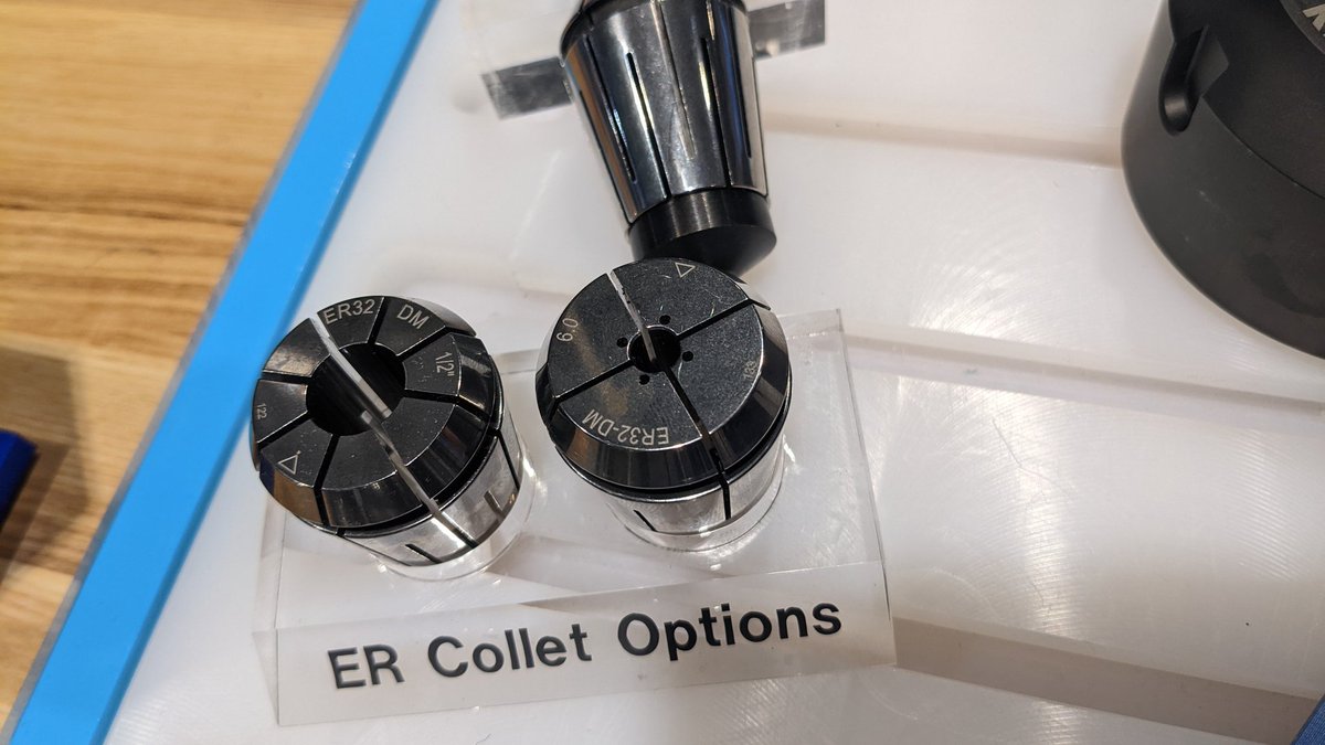 MMS_Eli's tweet photo. Dropped by the Rego-Fix booth to learn about their new product offerings, including ER collets with coolant bores and Powergrip grinding arbors.

The Torco Block enables users to get the right torque on a bolt without a torque wrench. https://t.co/oKwN5ldgfO