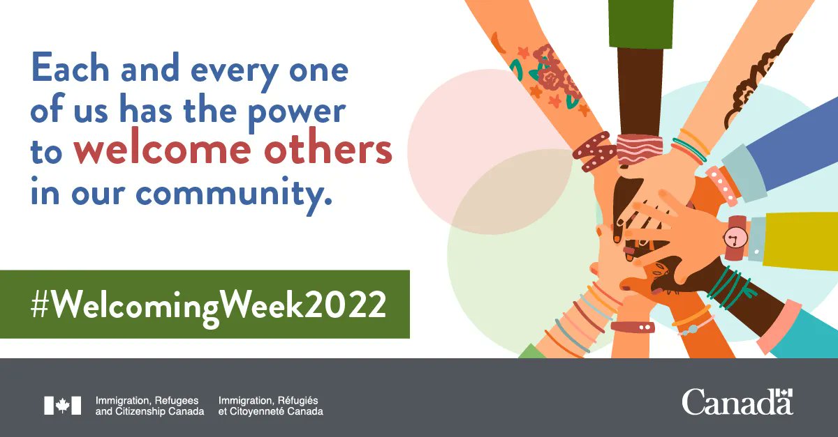 Belonging begins with creating inclusive communities. During #WelcomingWeek2022, celebrate the values that unite us. Share your stories on social media about how you, your neighbours, friends, and colleagues have come together to create spaces of belonging in your community.
